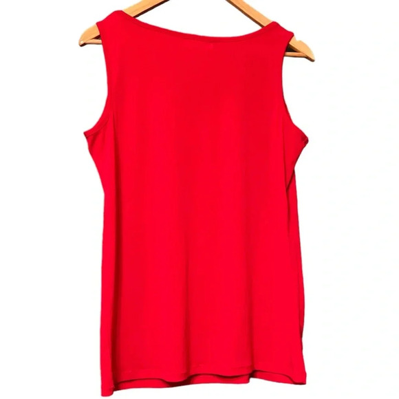 Size L (large) Calvin Klein red top with crystals - Picture 2 of 4